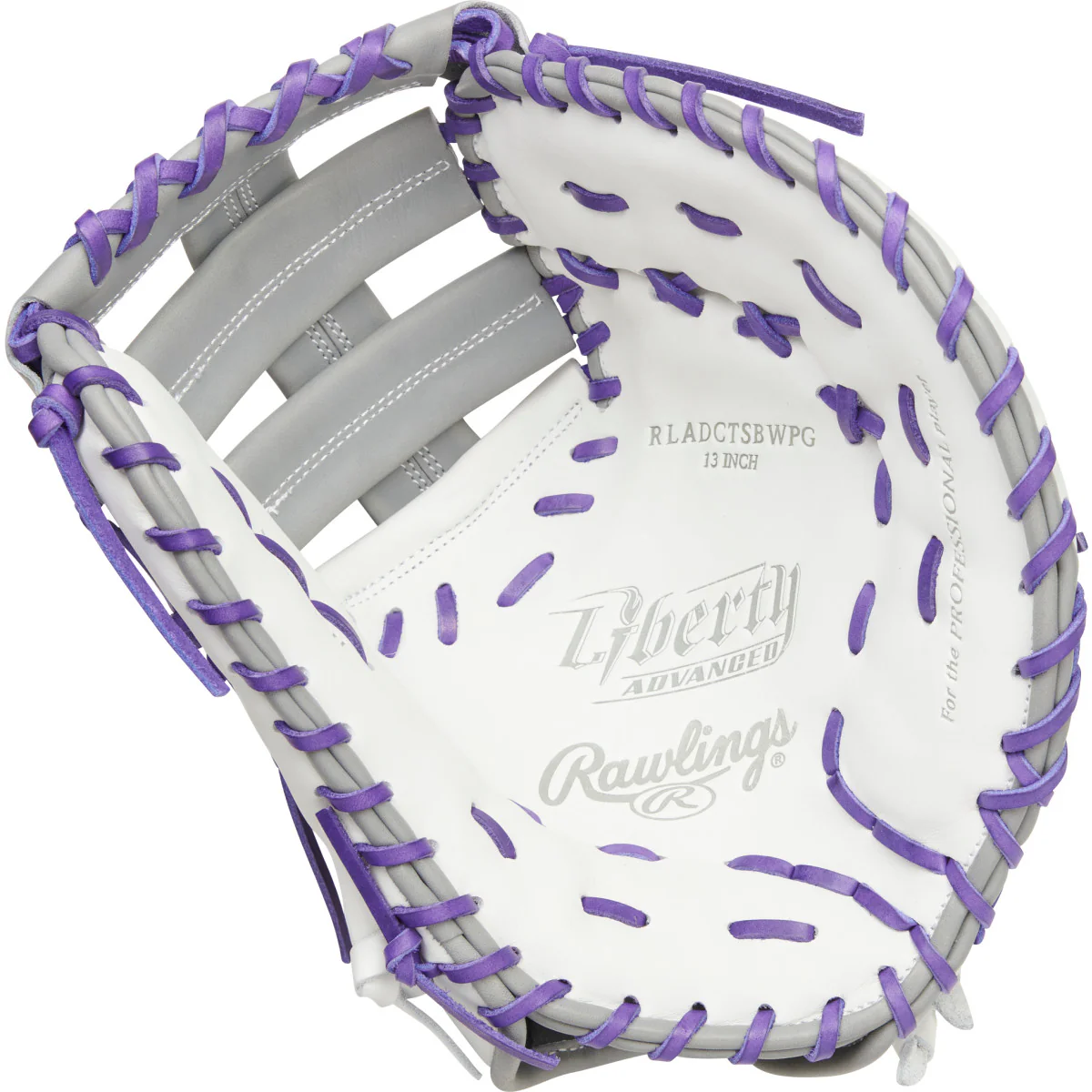 2022 Rawlings Liberty Advanced Series 13" First Base Softball Mitt/Glove - RLADCTSBWPG - Image 2