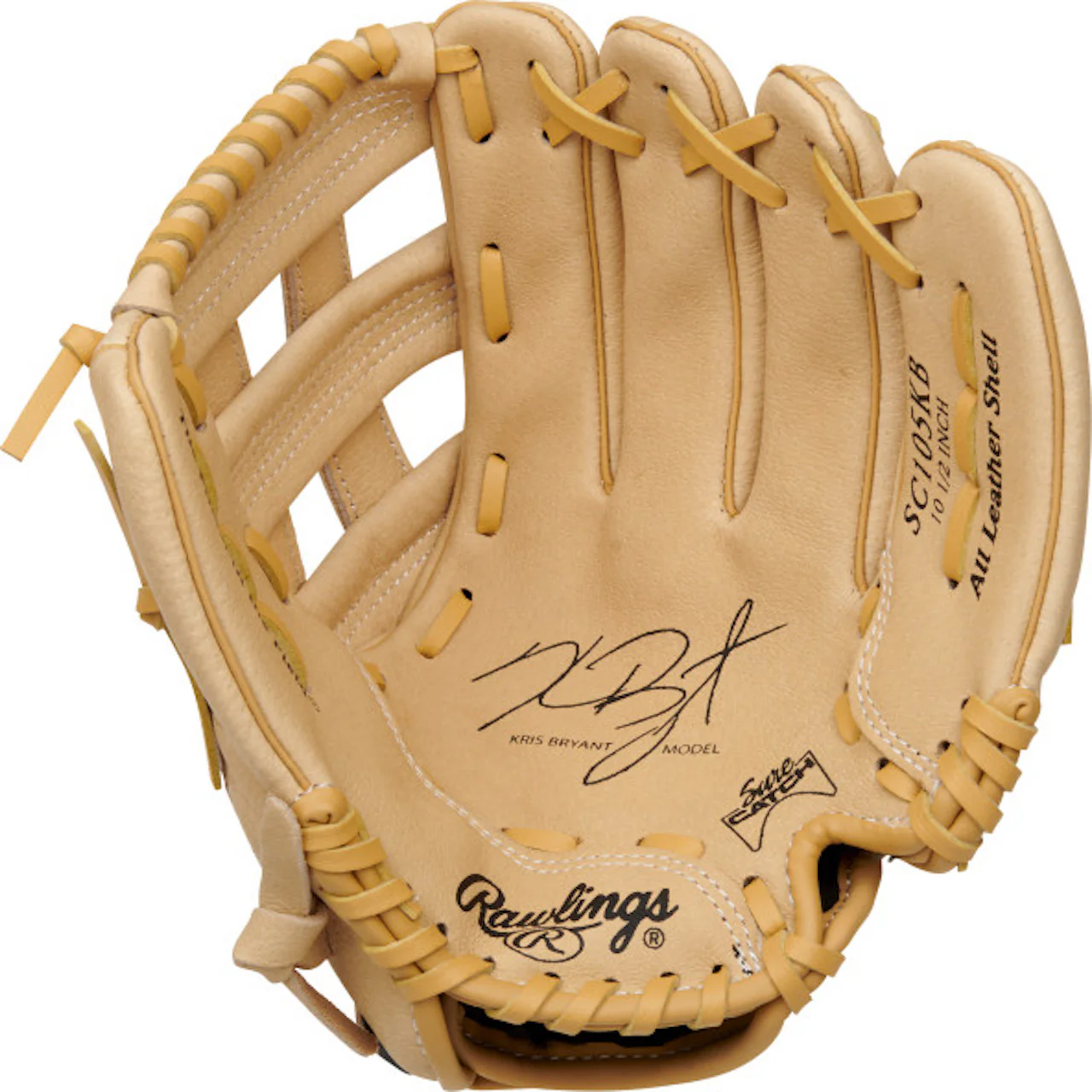 2022 Rawlings Sure Catch 10.5" Kris Bryant Pattern Youth Baseball Glove SC105KB - Image 2