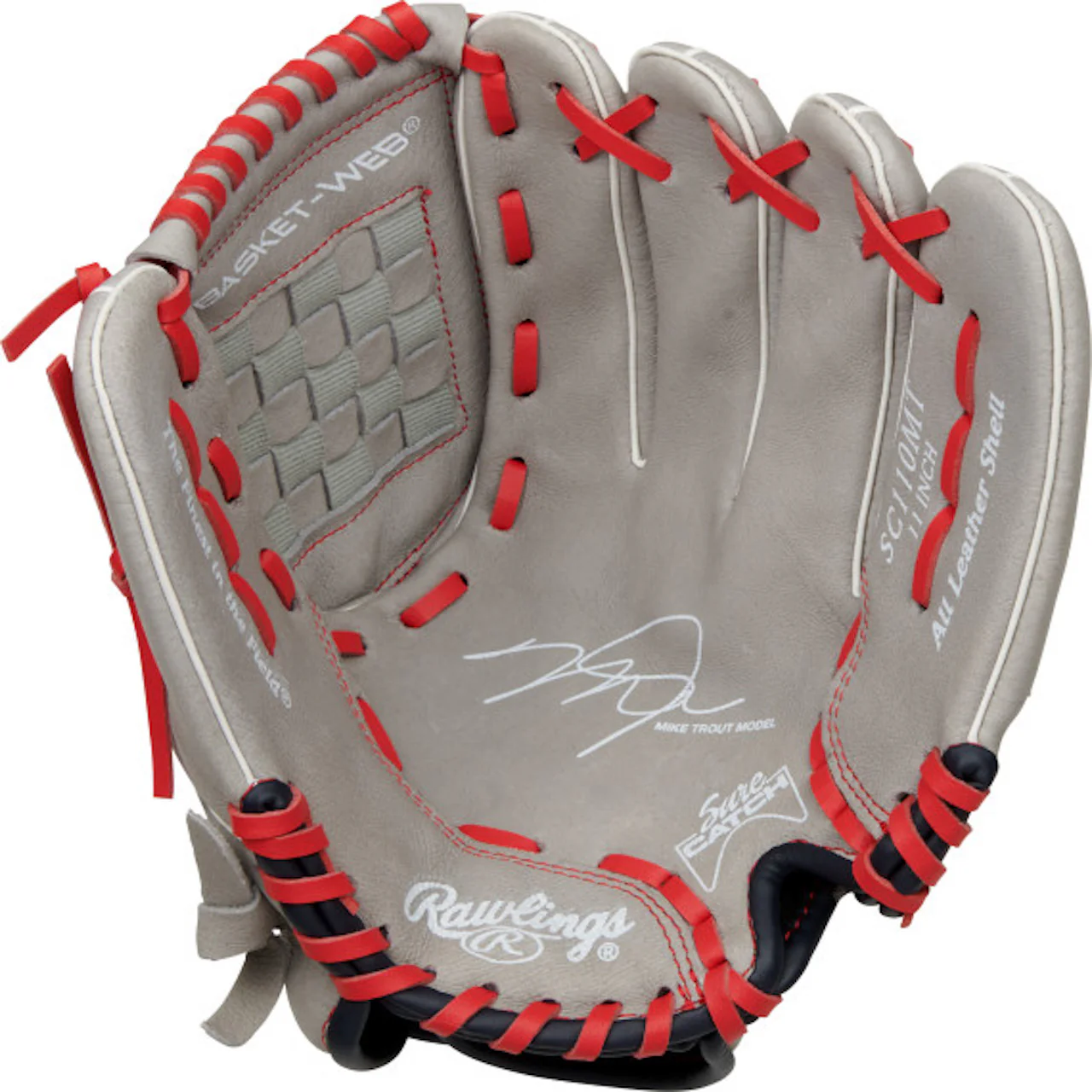 2022 Rawlings Sure Catch 11" Mike Trout Pattern Youth Baseball Glove SC110MT - Image 2