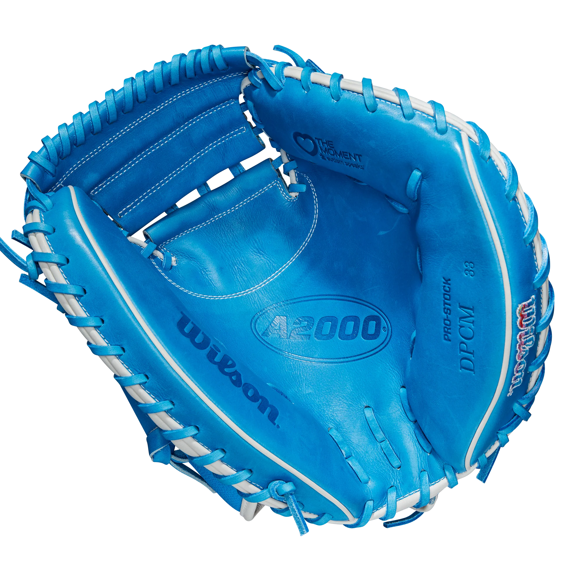 2023 Autism Speaks A2000 CM33 33” Baseball Catcher’s Mitt - WBW10084833 - Image 2