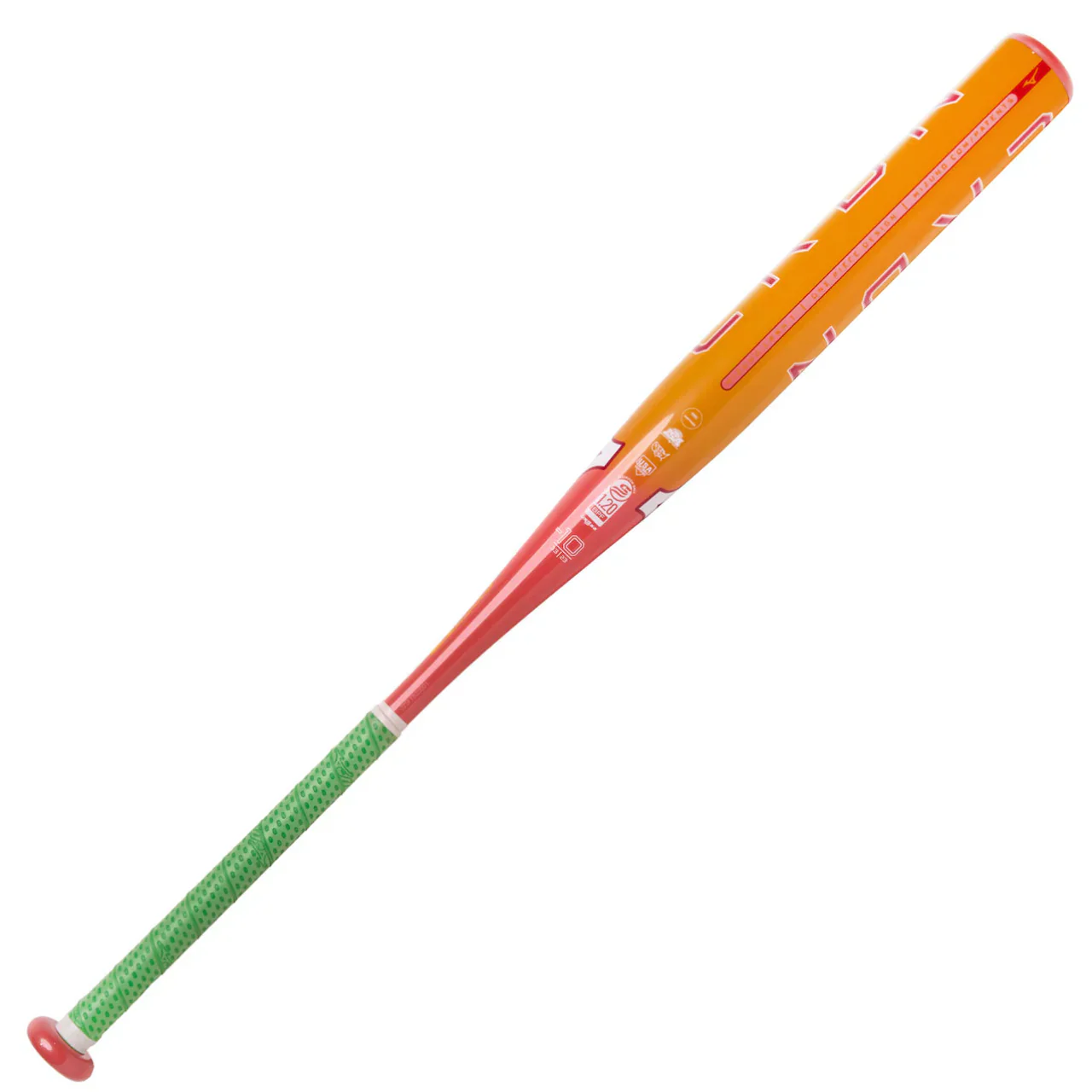 2025 Mizuno F24 Carbon CRBN1 Summer Peach USSSA/ASA/WBSC Fastpitch (-10) Fastpitch Bat - 340659.2222.16 - Image 2