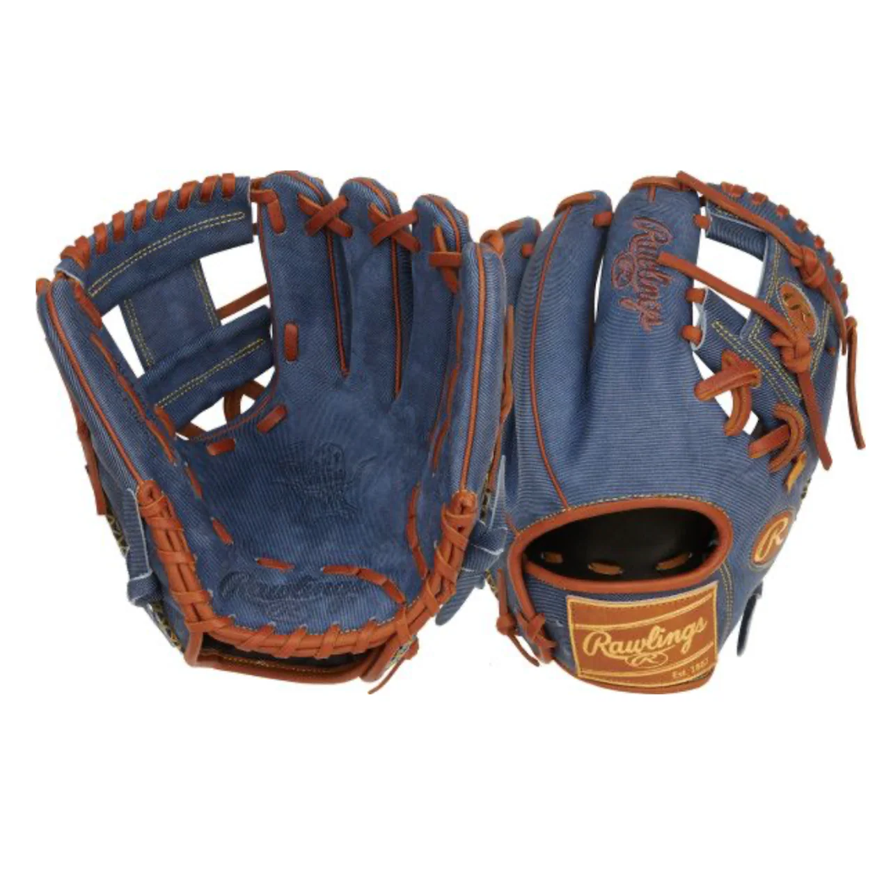2025 Rawlings Pro Label Limited Edition Denim Series 11.5" Baseball Glove - PRO204-2D