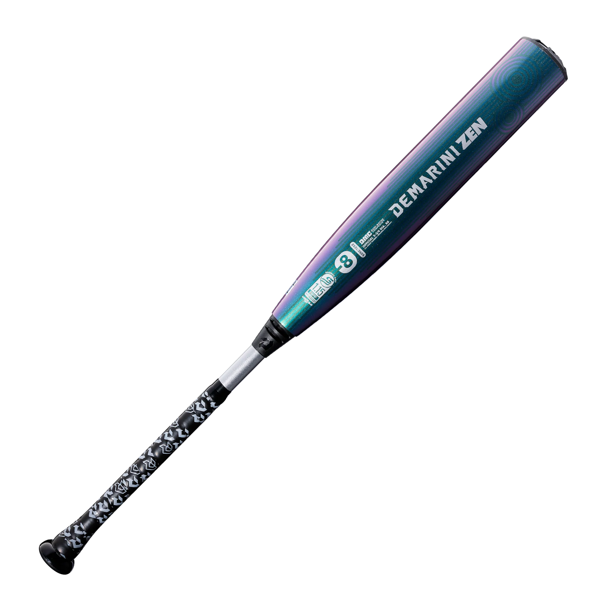 2026 DeMarini CF Zen (-8) 2 ¾” USSSA Limited Edition "OIL SLICK" Baseball Bat - WBD2656010 - Image 3