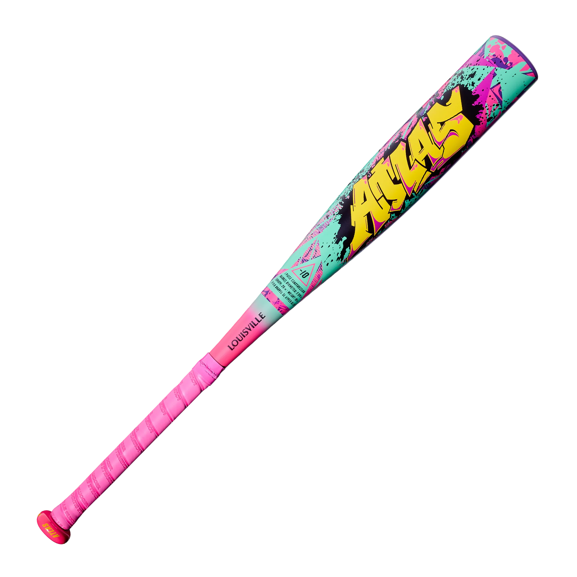 2026 Louisville Slugger Atlas "WildStyle" Junior Big Barrel JBB (-10) 2 3/4" USSSA Baseball Bat - WBL4210010