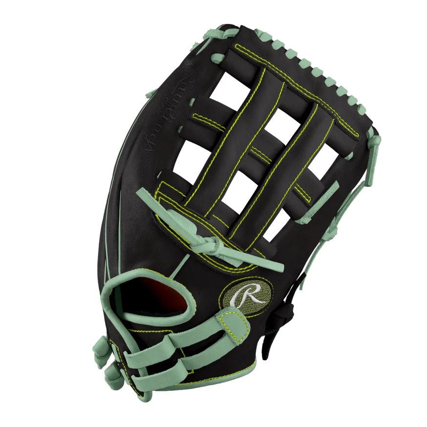 2026 SISC Exclusive Rawlings Heart of the Hide PRO125SB Pattern 12.5" Fielding Glove - 2026-PRO125SB-6-Black/Ocean Mint
