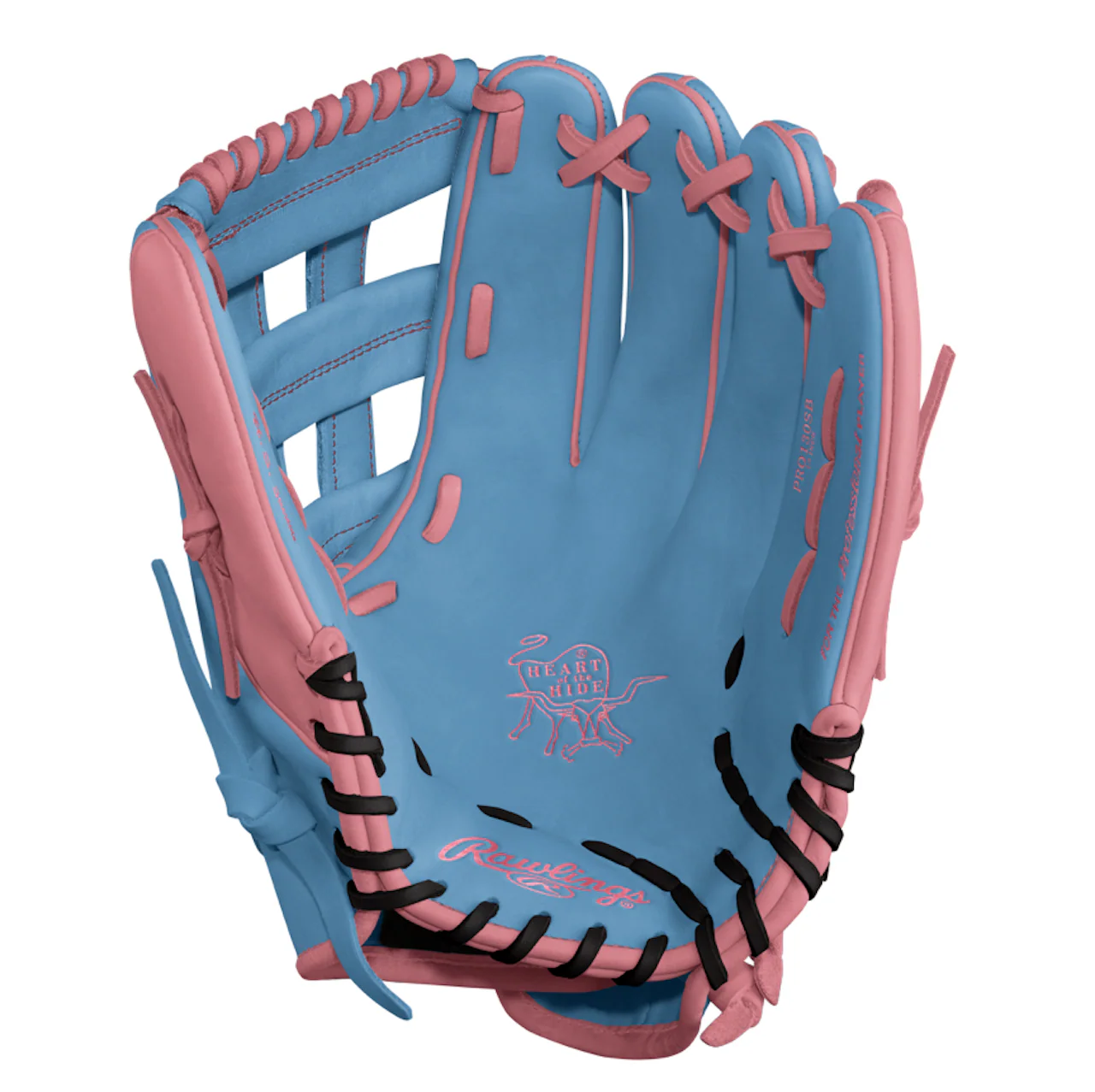 2026 SISC Exclusive Rawlings Heart of the Hide PRO13SB Pattern 13" Fielding Glove - 2026-PRO13SB-Caroline/Pink - Image 2