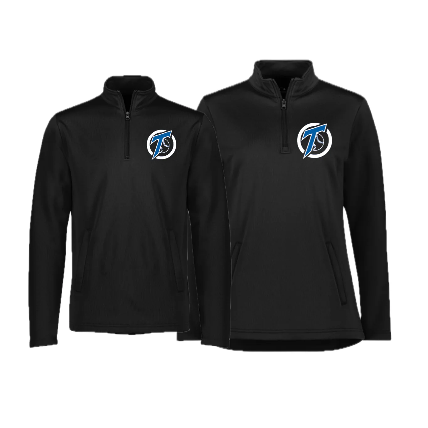 2026 Wilmot Thunder Hype 1/4 Zip Pull-Over - 2026-Round Logo-WILMOT-THUNDER-REP-HYPE-BIZ-SW301 - Image 2