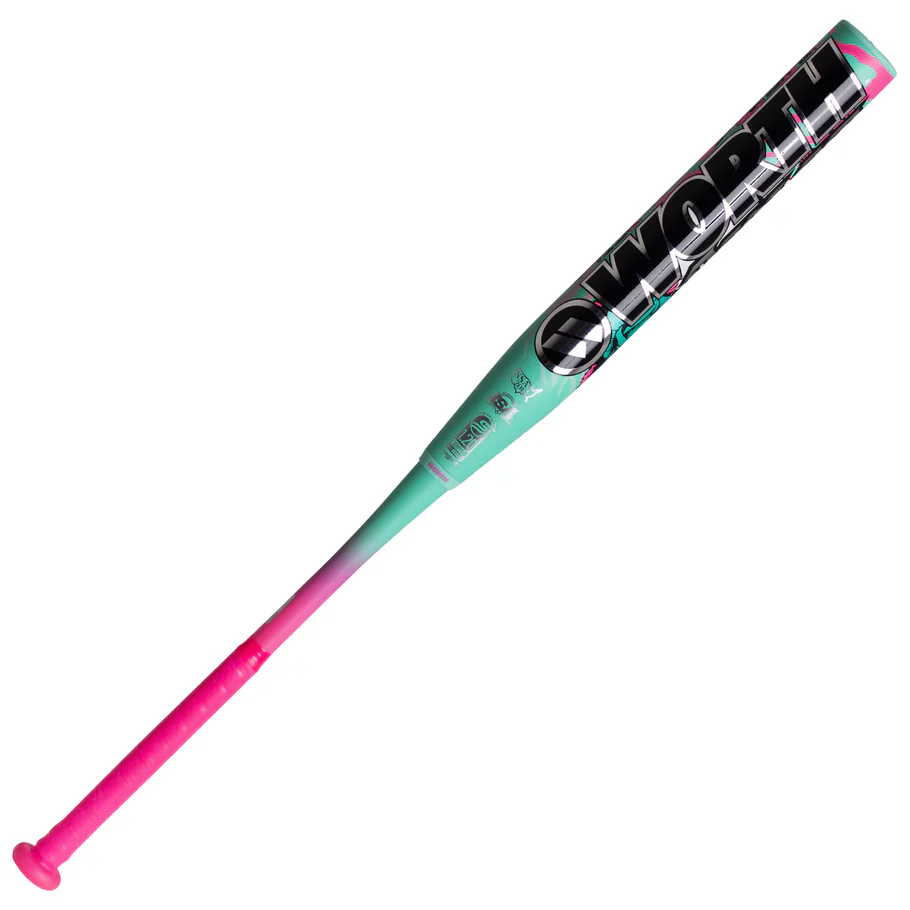 2026 Worth Bedlam Josh Riley 2-Piece 13.5" Balanced USSSA Slowpitch Softball Bat WSU6JRBEDB - Image 2