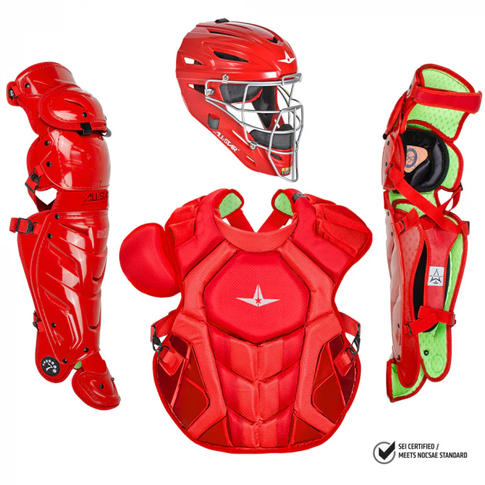 All Star S7 Axis Adult NOCSAE Certified Catchers Set - Solid Colors - Image 4