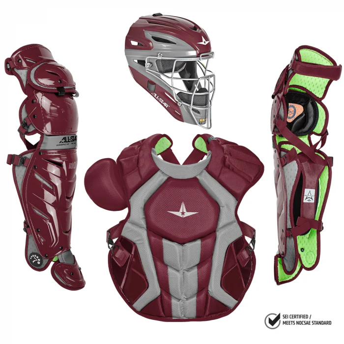 All Star S7 Axis Adult NOCSAE Certified Catchers Set - Solid Colors - Image 5