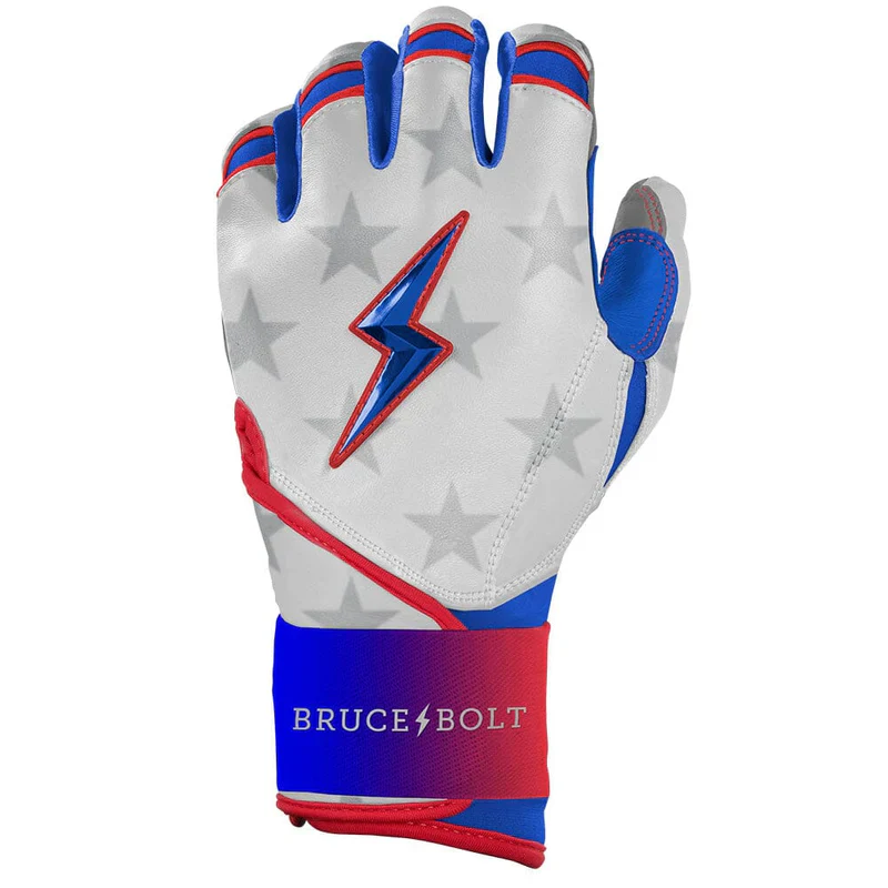 Bruce Bolt Brandon Nimmo Signature Series Short Long Cuff Batting Glove - Nimmo - Stars and Stripes - Image 5