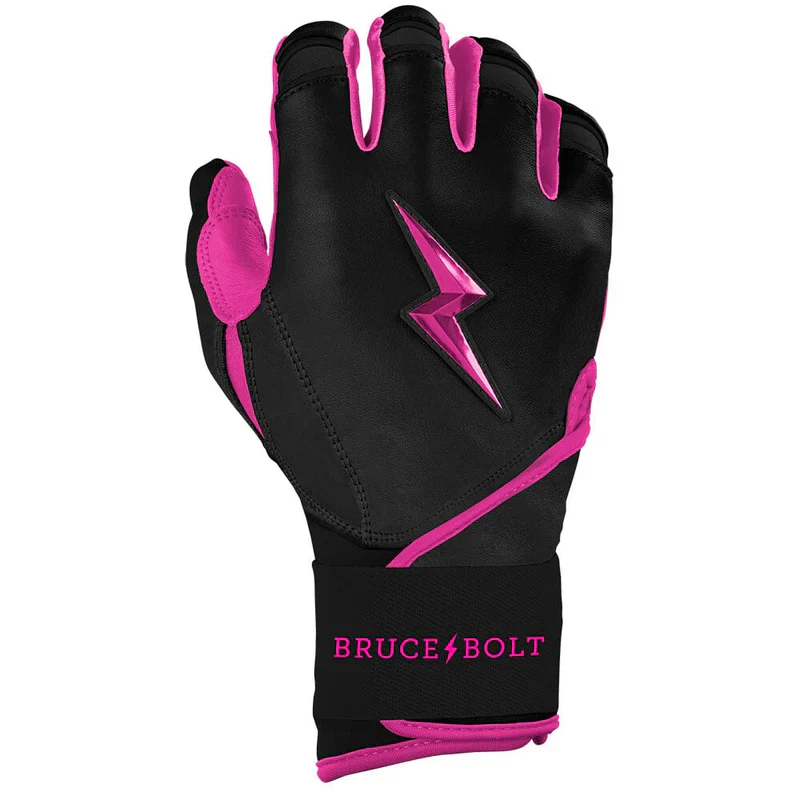 Bruce Bolt Creator Series Long Cuff Batting Glove - Hot Pink - Image 2