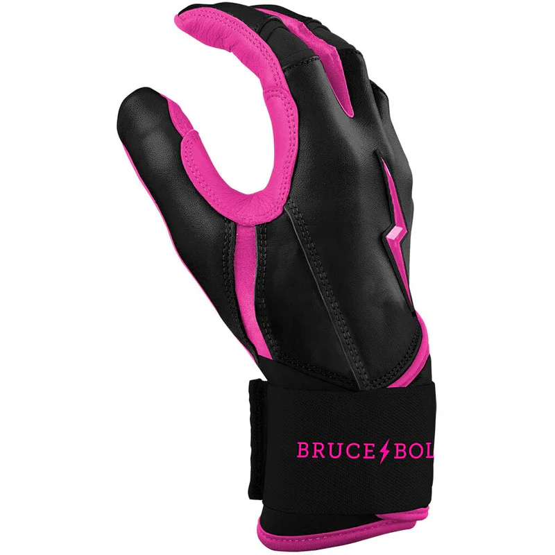 Bruce Bolt Creator Series Long Cuff Batting Glove - Hot Pink - Image 3