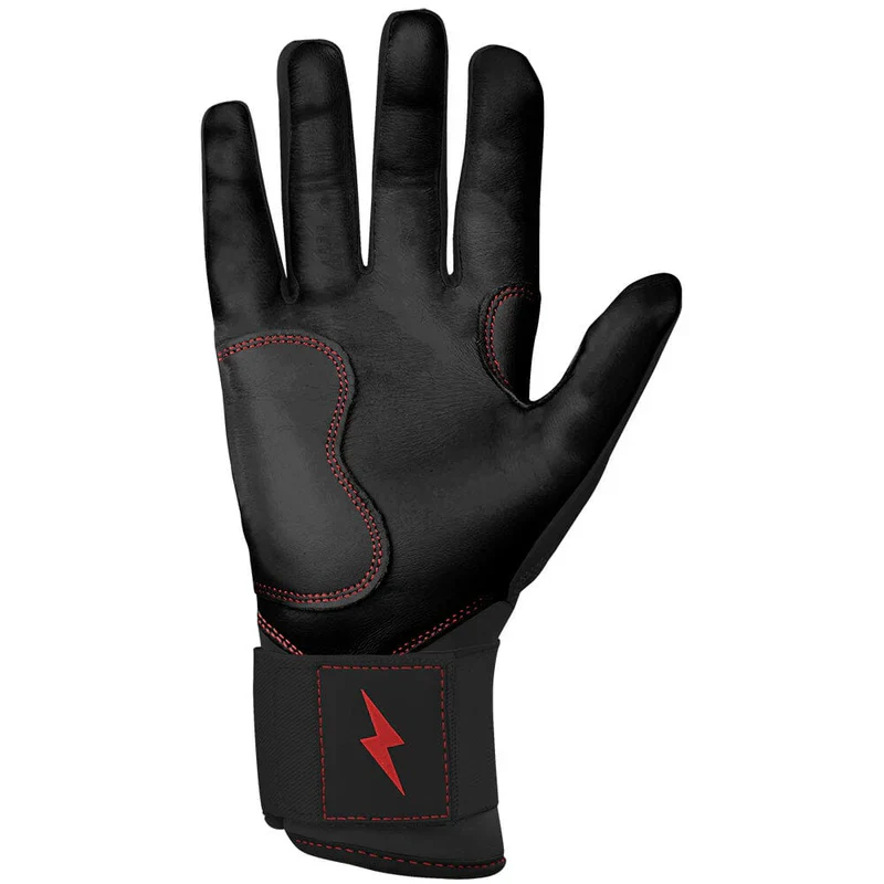 Bruce Bolt Creator Series Long Cuff Batting Glove - TC42-Black - Image 4