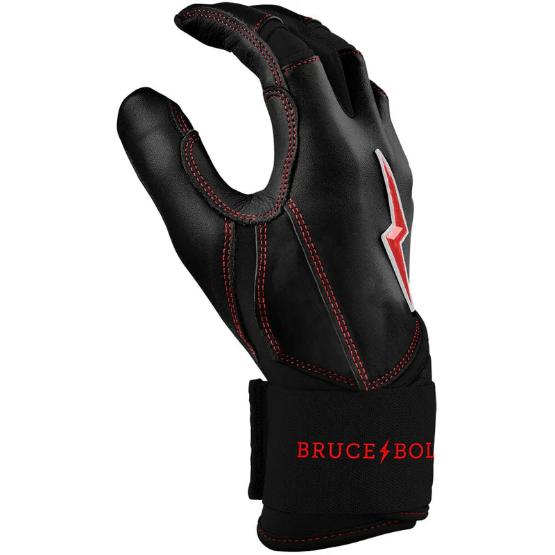 Bruce Bolt Creator Series Long Cuff Batting Glove - TC42-Black - Image 5