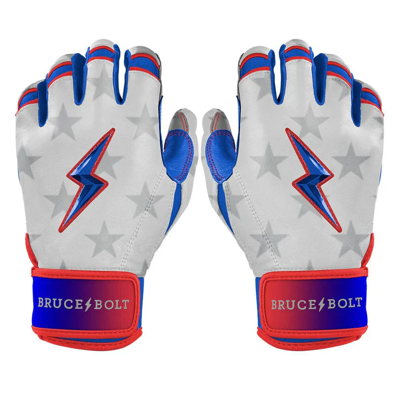 Bruce Bolt Creator Series Short Cuff Brandon Nimmo Batting Glove - Stars and Stripes