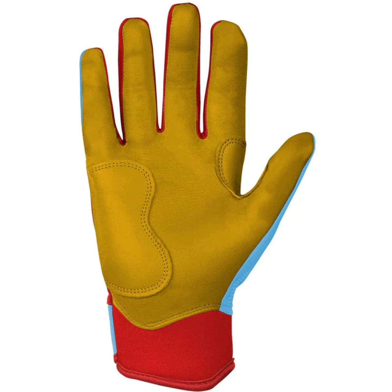 Bruce Bolt Harrison Bader Signature Series Short Cuff Batting Glove - BADER BABY BLUE - Image 3