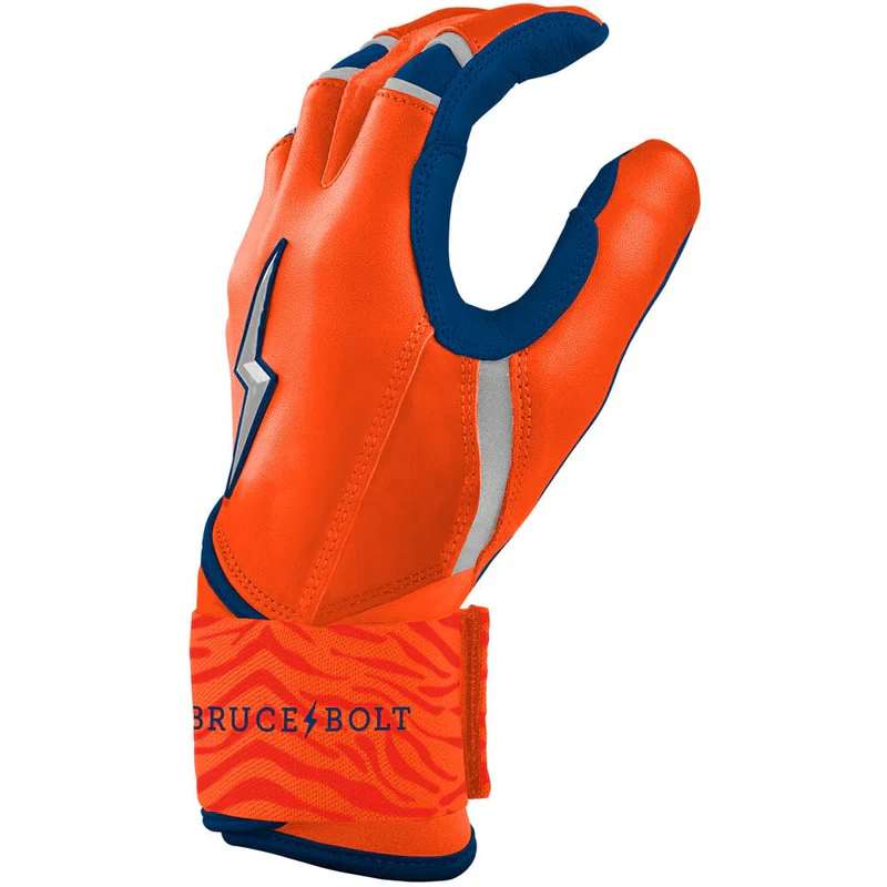 Bruce Bolt Max Clark Signature Series Short Long Cuff Batting Glove - Clarke Navy/Orange - Image 2