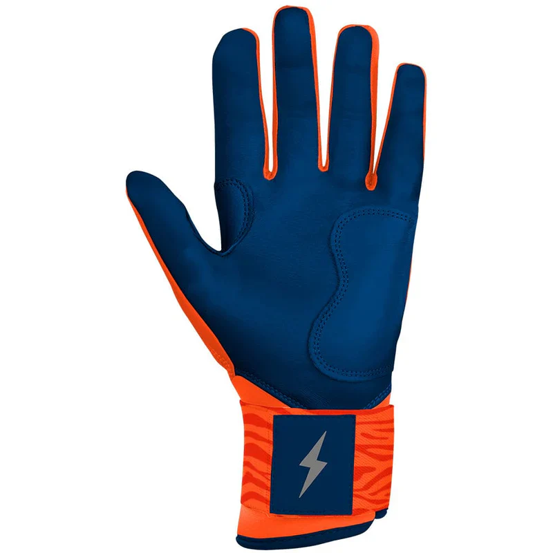 Bruce Bolt Max Clark Signature Series Short Long Cuff Batting Glove - Clarke Navy/Orange - Image 3