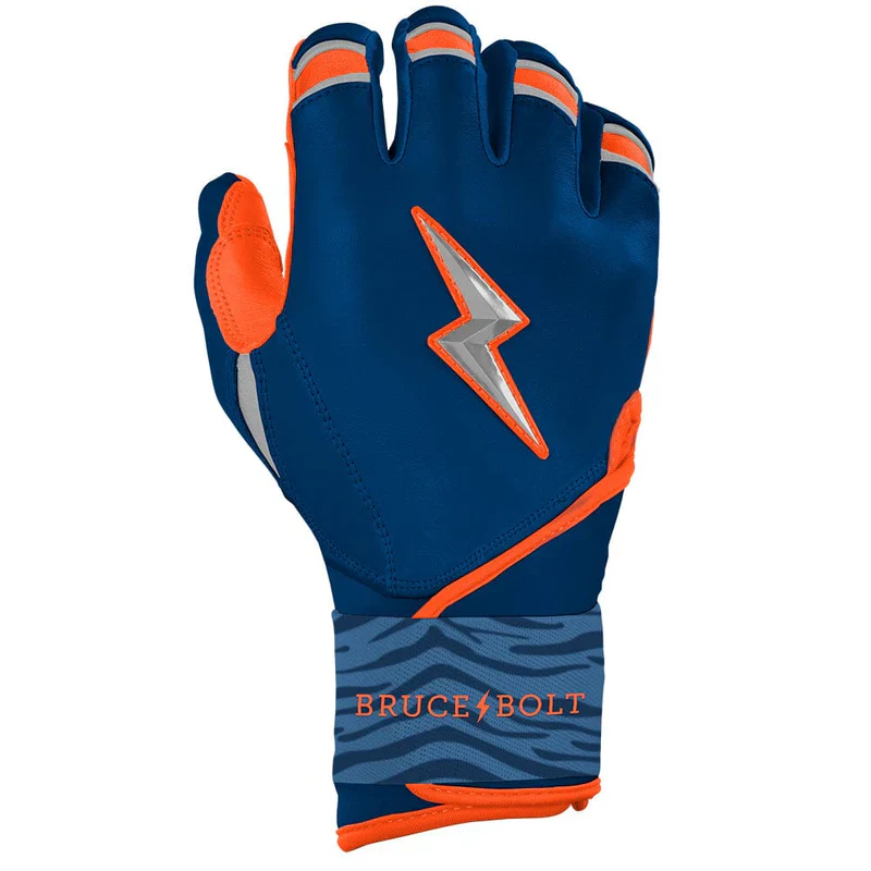 Bruce Bolt Max Clark Signature Series Short Long Cuff Batting Glove - Clarke Navy/Orange - Image 5