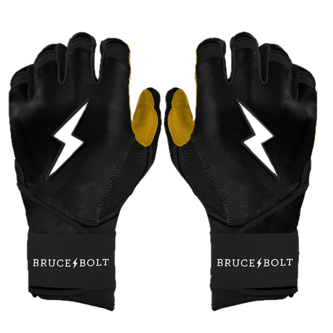 Bruce Bolt Original Series Long Cuff Batting Glove - Black