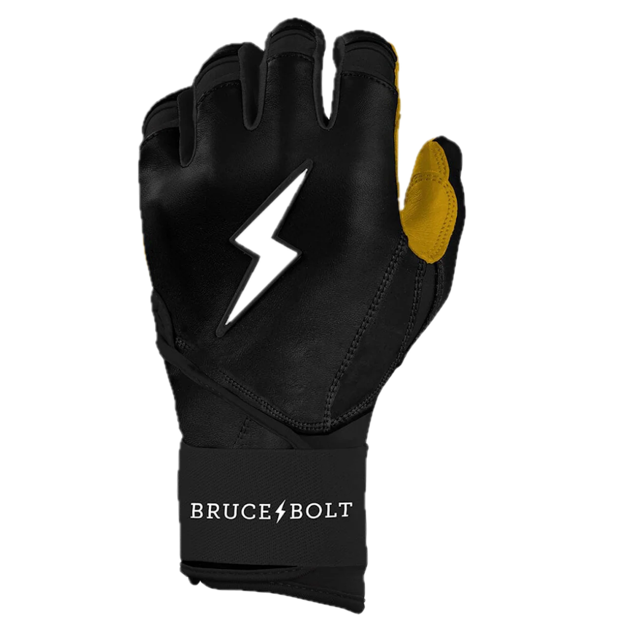 Bruce Bolt Original Series Long Cuff Batting Glove - Black - Image 2