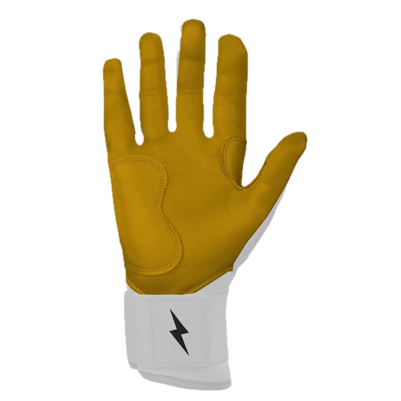 Bruce Bolt Original Series Long Cuff Batting Glove - White - Image 3