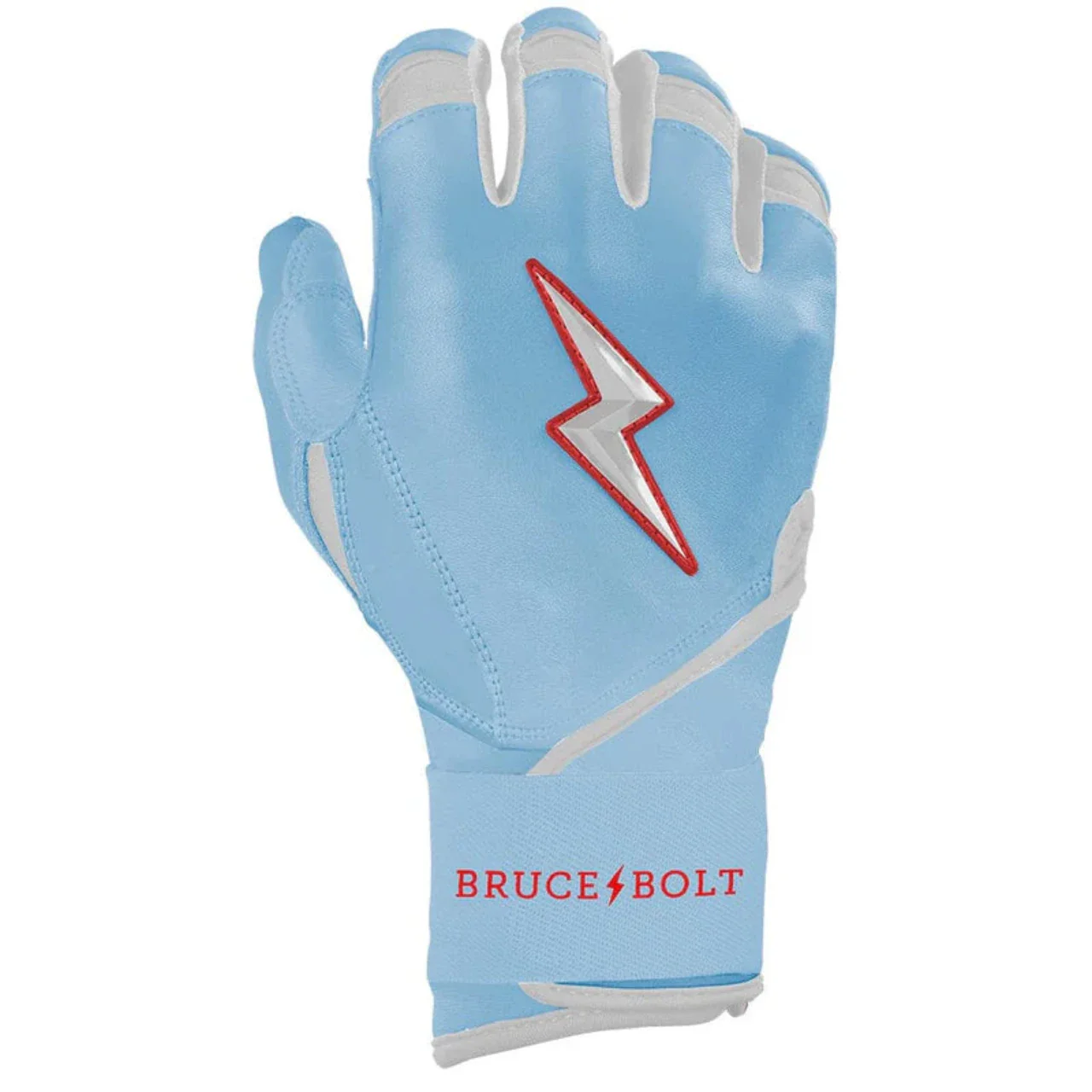Bruce Bolt Signature Series Long Cuff Batting Glove - HAPP BABY BLUE - Long Cuff - Image 3