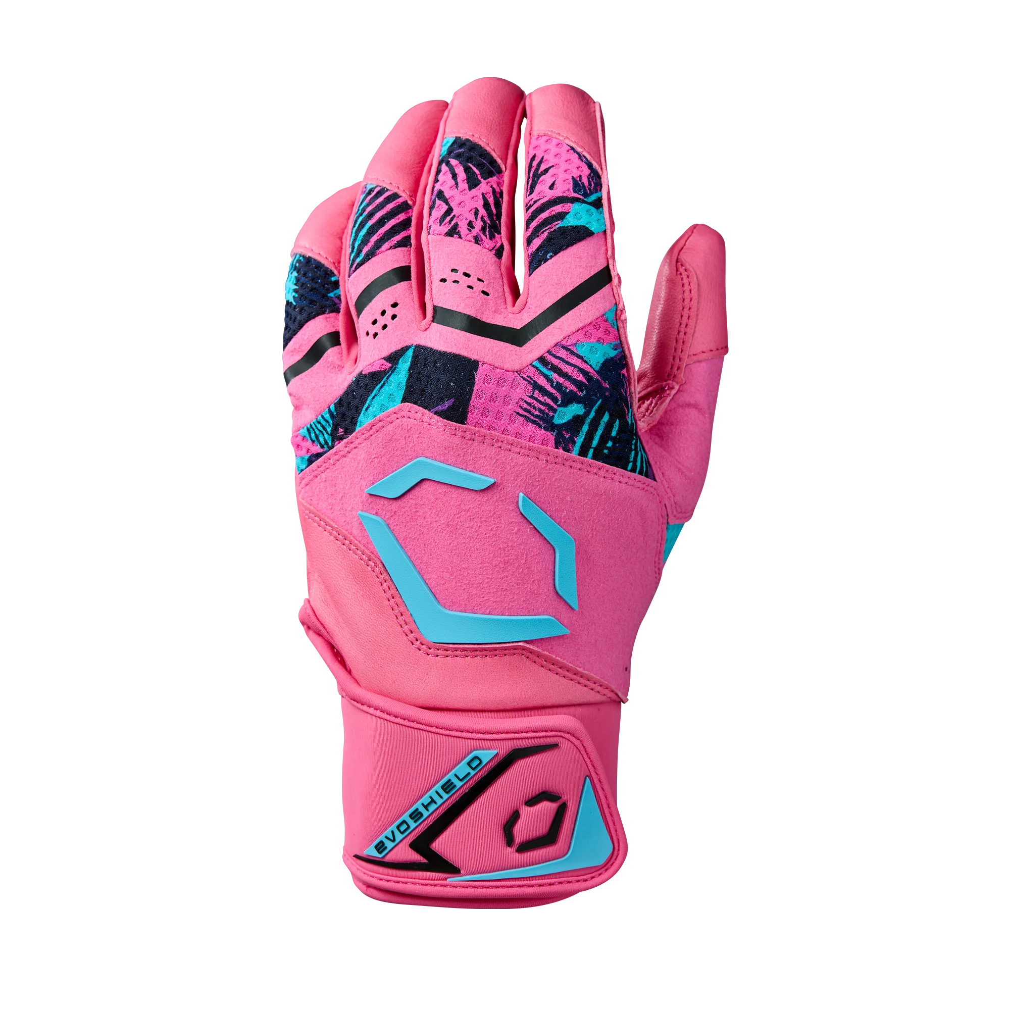 Evoshield Carbyne X-SRZ Miami Vice Regular Cuff Adult Batting Gloves - Image 2