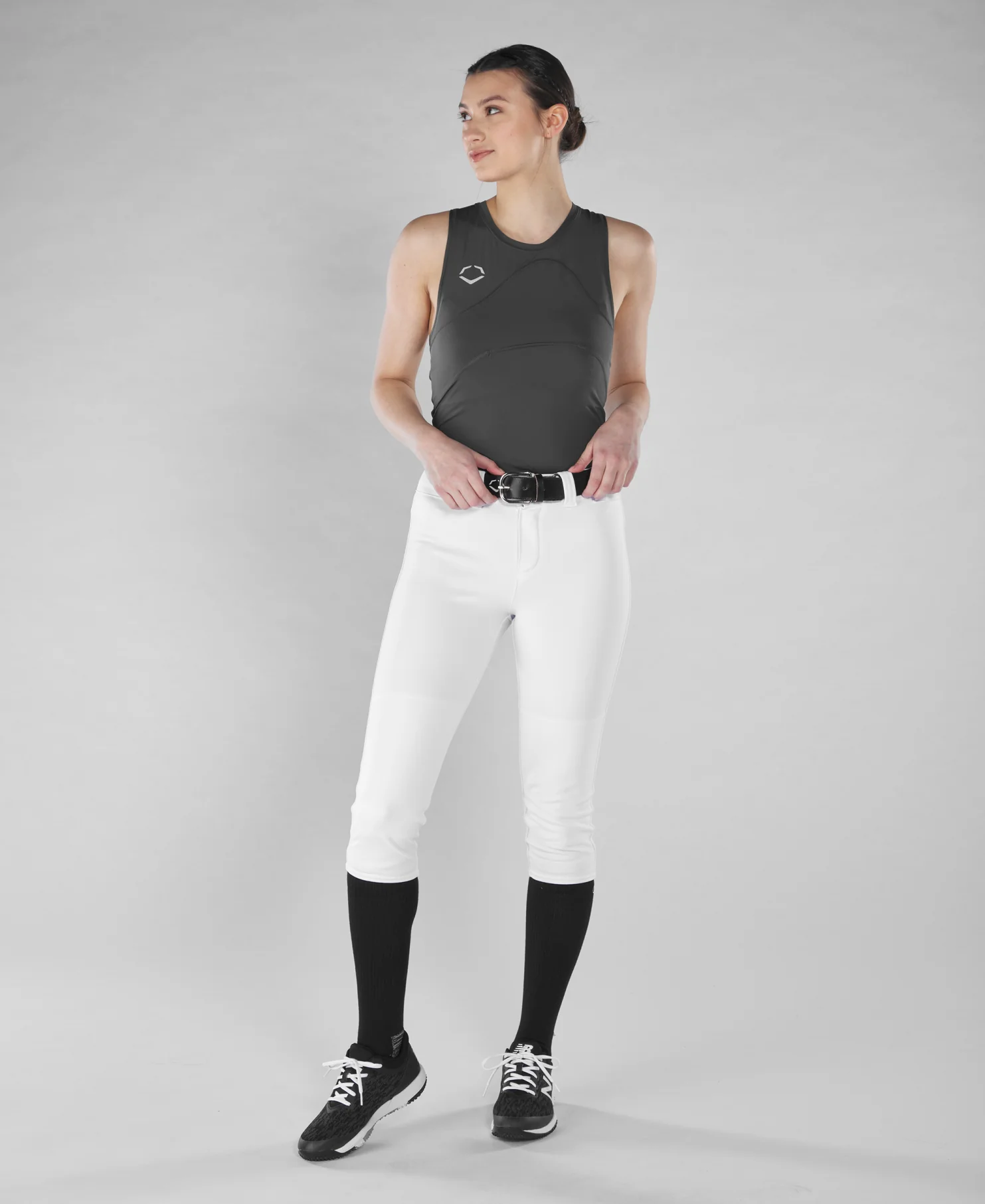 Evoshield Women's/Girl's NOCSAEĀ® Protective Chest Guard Racerback Compression Shirts - WB5747701 / WB5747601 - Image 2
