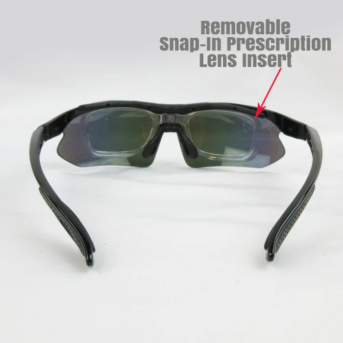 Gator Gear Multi-Lens Sunglasses Kit - Black (w/ Prescription Lens Insert) - Image 4