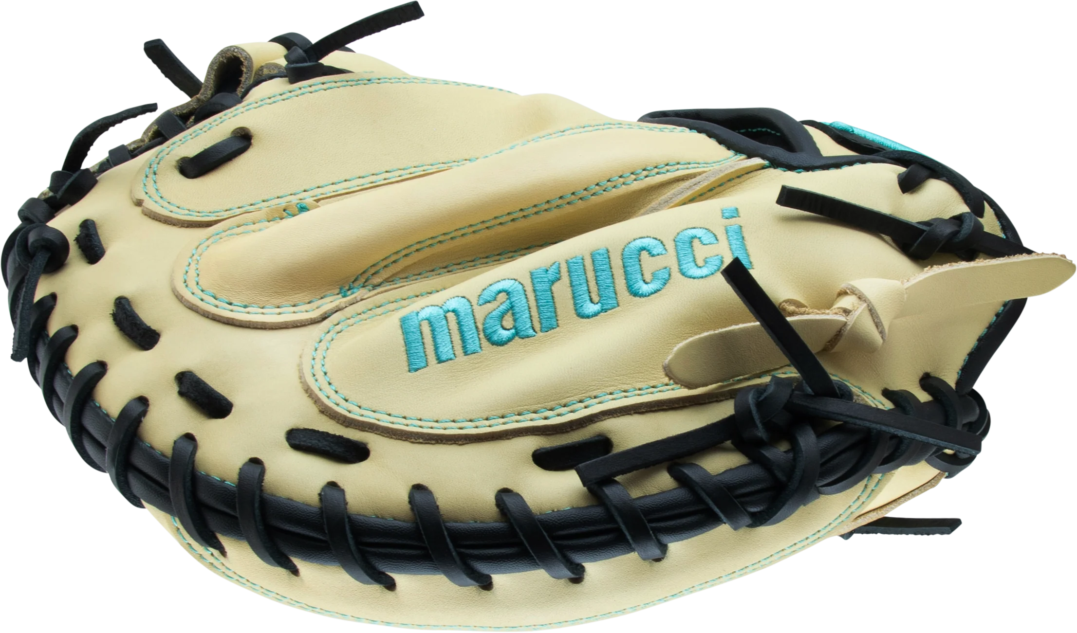 Marucci 235C1 Oxbow M Type 33.5" Solid Back Catcher Mitt/Glove - MFG3OX235C1-CM/BK - Image 4