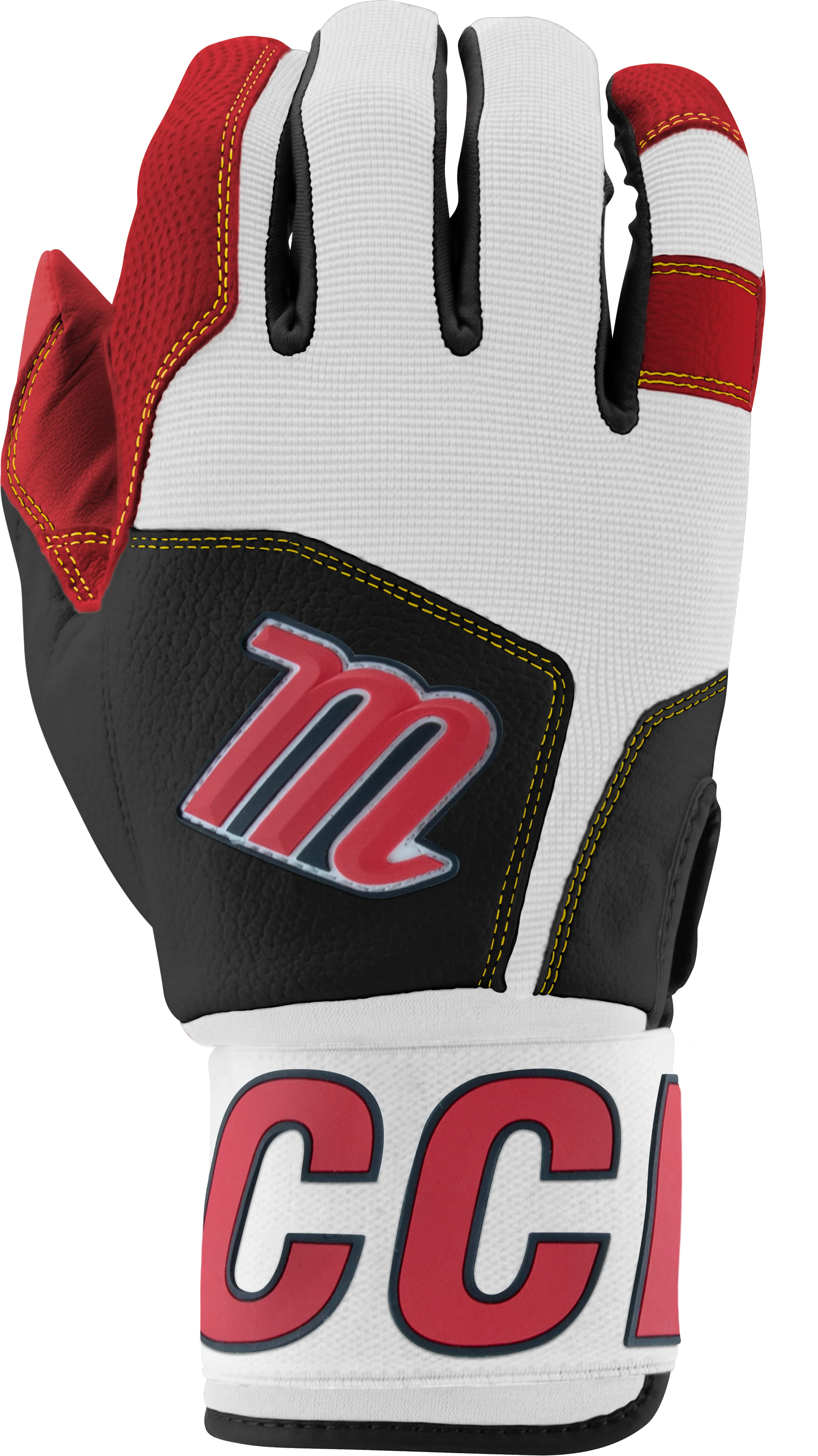 Marucci Blacksmith Wrap Youth Batting Gloves - MBG2BKSMY - Image 4