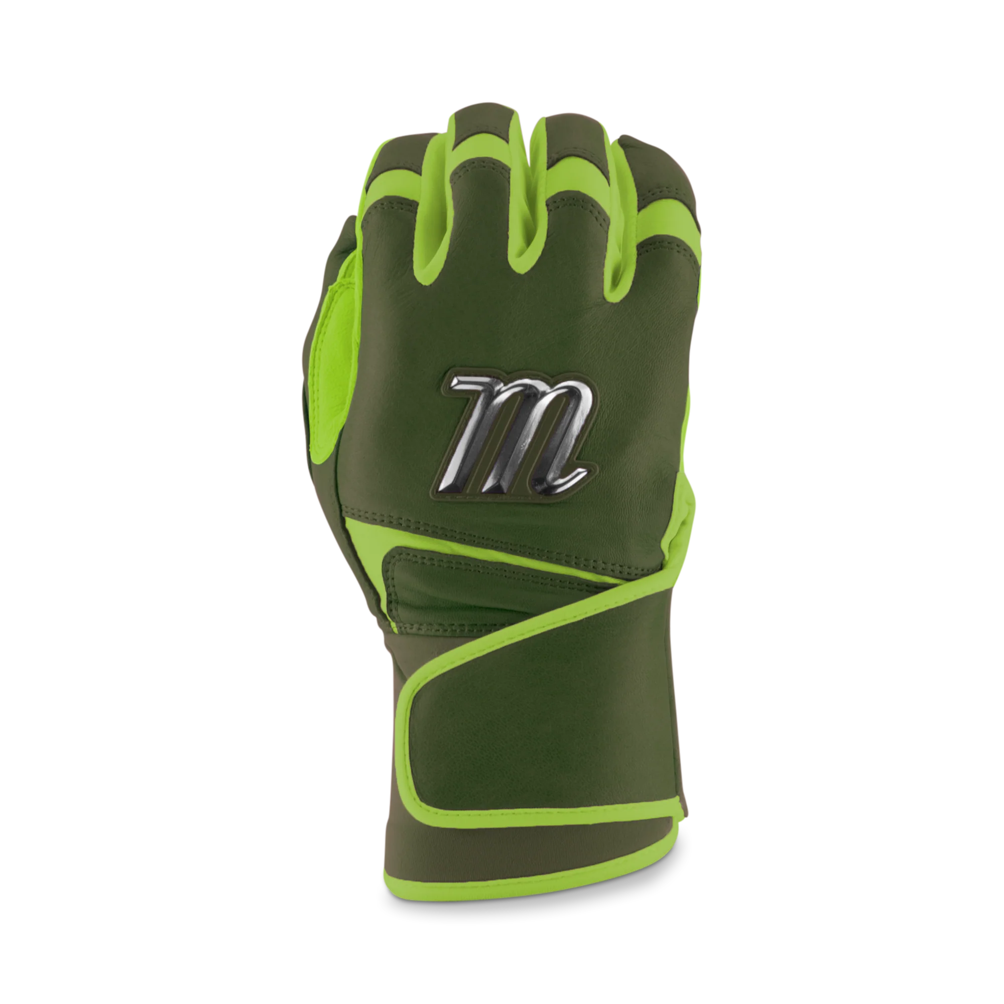 Marucci Remex Adult Olive Green/Lime Green Batting Gloves - MBRMX-OG/LG - Image 4