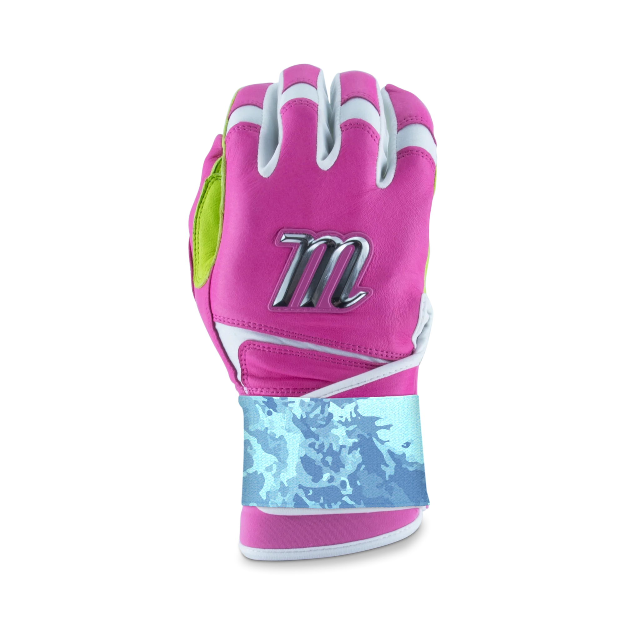 Marucci Remex Adult Pink/Lime Green Batting Gloves - MBRMX-PK/LG - Image 3