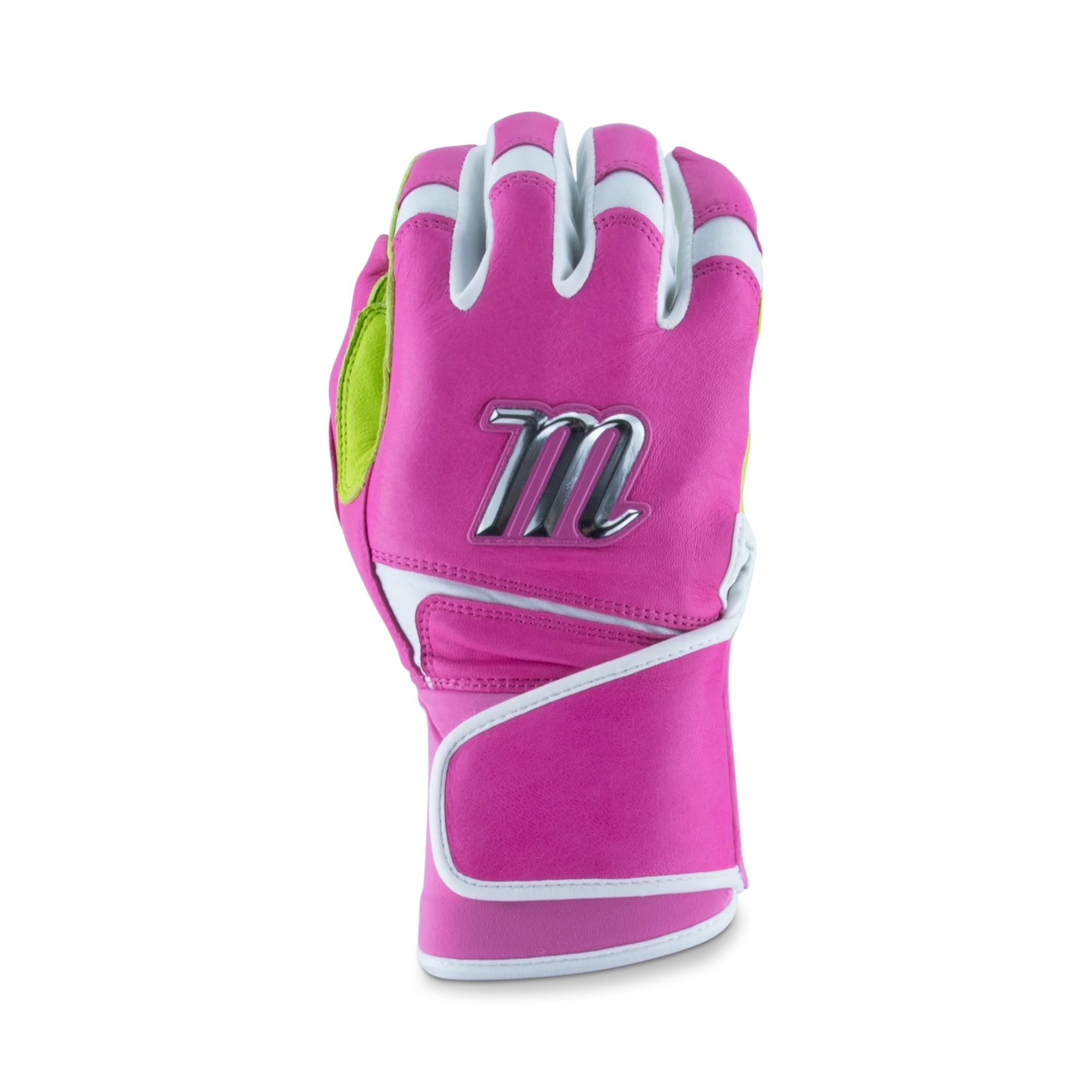 Marucci Remex Adult Pink/Lime Green Batting Gloves - MBRMX-PK/LG - Image 4