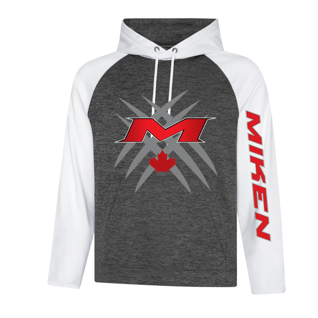 Miken Canada Diamond Heather Fleece Hood Two Tone - MIKEN-CAN-FLEECE-DIAMOND-SAN2047
