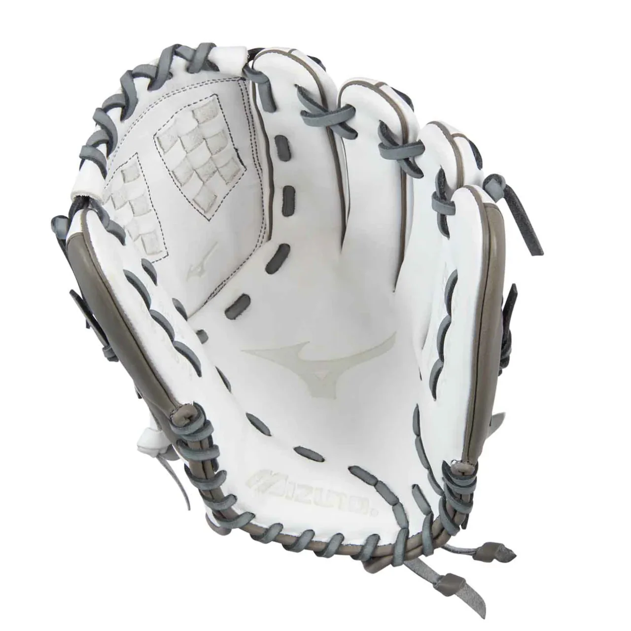 Mizuno Prime Elite Softball Glove 12" White/Grey - 313082 - GPE1200F2 - Image 2