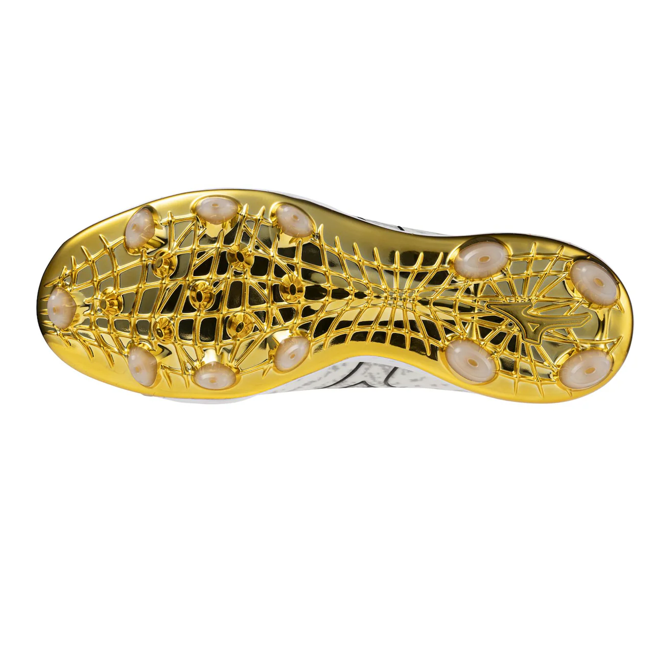 Mizuno Pro Knit TPU Limited Edition White/Gold Mens Molded Baseball/Softball Baseball Cleat - 320695.0074 - Image 2