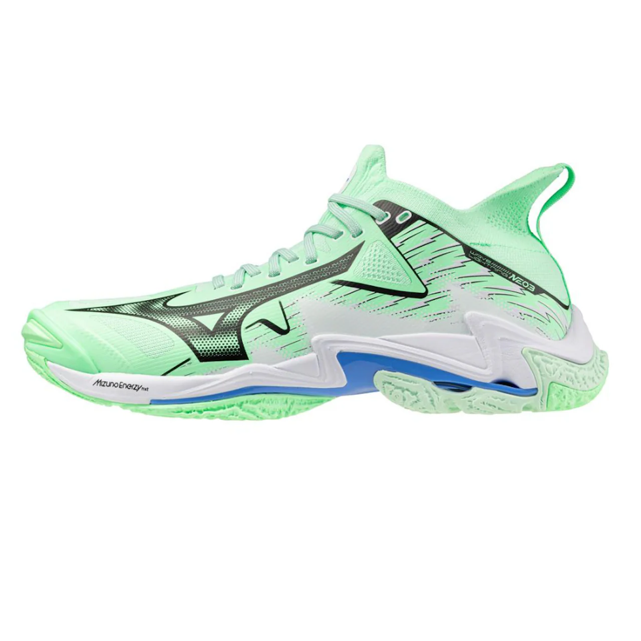 Mizuno Wave Lightning Neo Unisex Volleyball Shoes Mint-White - 430329.4S00 - Image 2