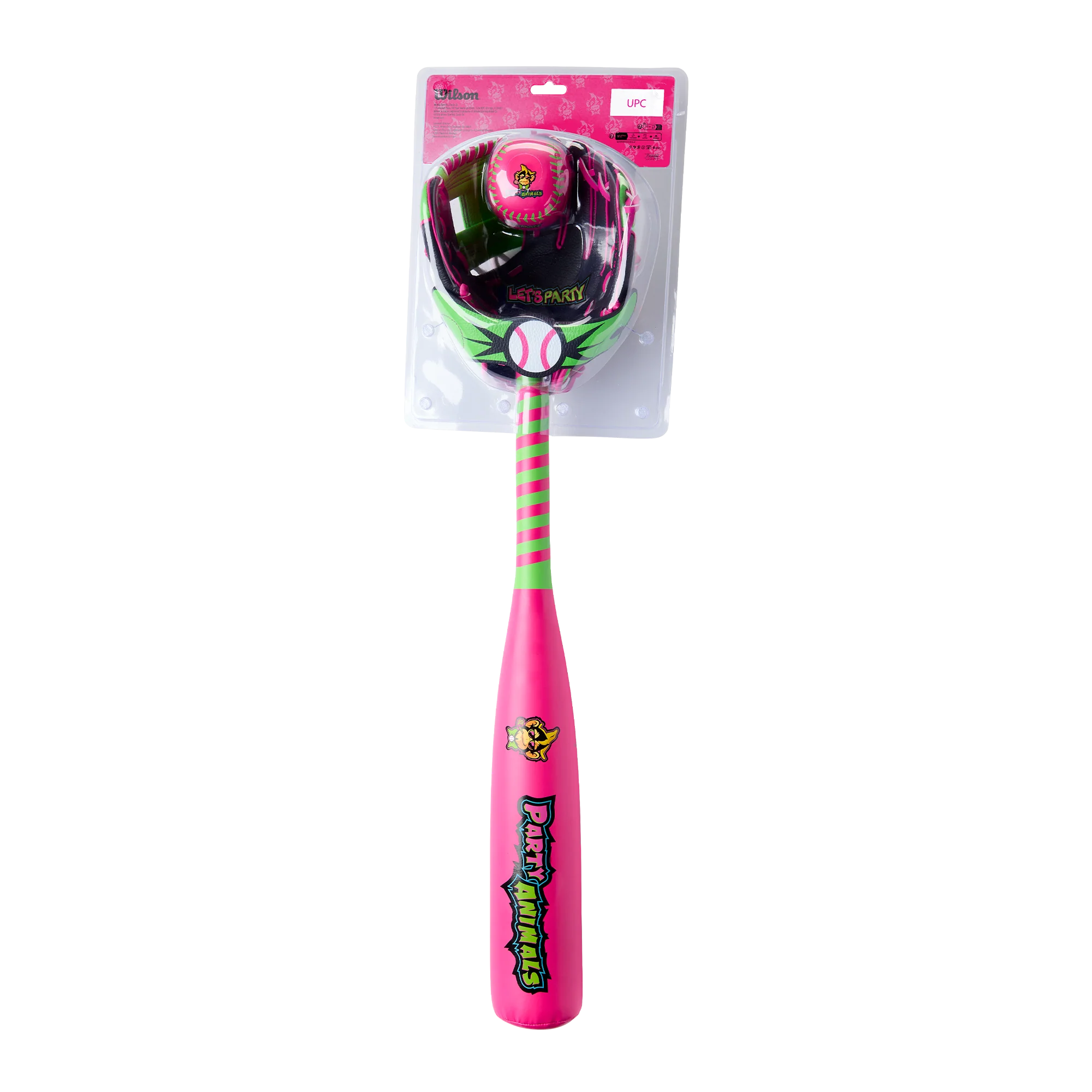Party Animals 10" Glove and Bat Youth Starter Kit - WBW10415810 / WBW10416010 - Image 2