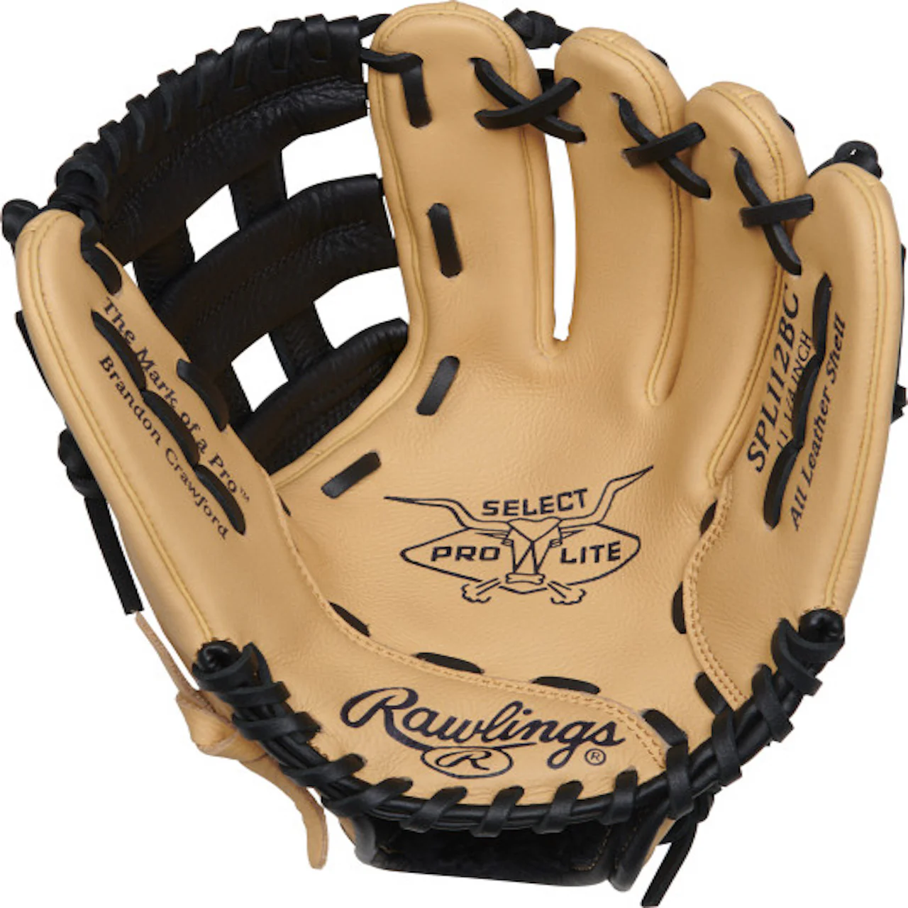 Rawlings Select Pro Lite 11.25" Youth Brandon Crawford Pattern Baseball Glove SPL112BC - Image 2
