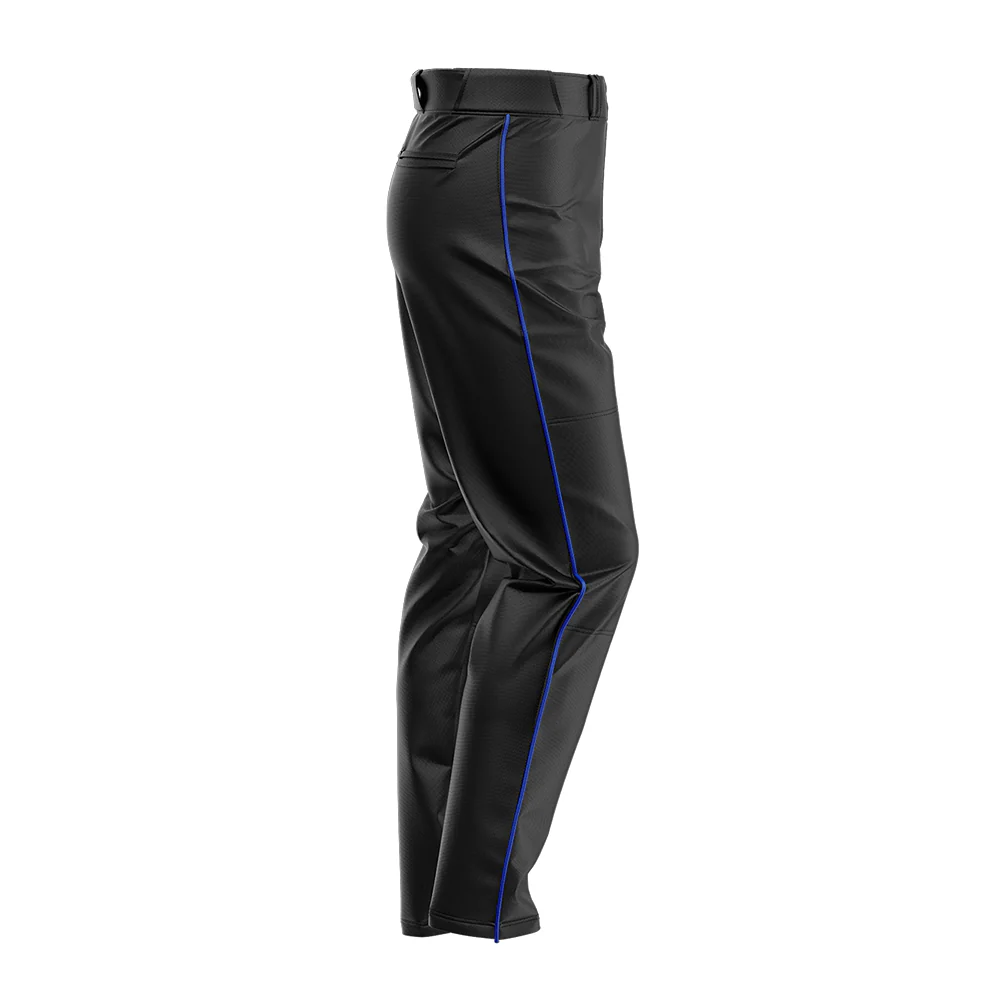 SIS Pro-Line Softball/Baseball Game Pants (Black with Colored Piping) - Image 5