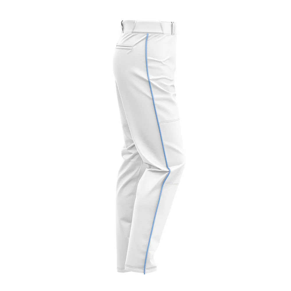 SIS Pro-Line Softball/Baseball Game Pants (White with Colored Piping) - Image 2