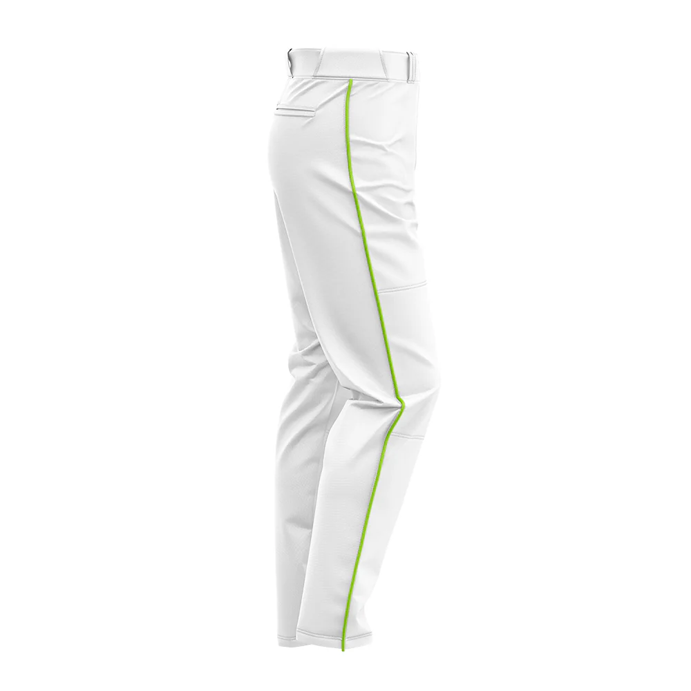 SIS Pro-Line Softball/Baseball Game Pants (White with Colored Piping) - Image 3