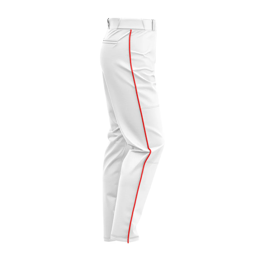 SIS Pro-Line Softball/Baseball Game Pants (White with Colored Piping) - Image 5