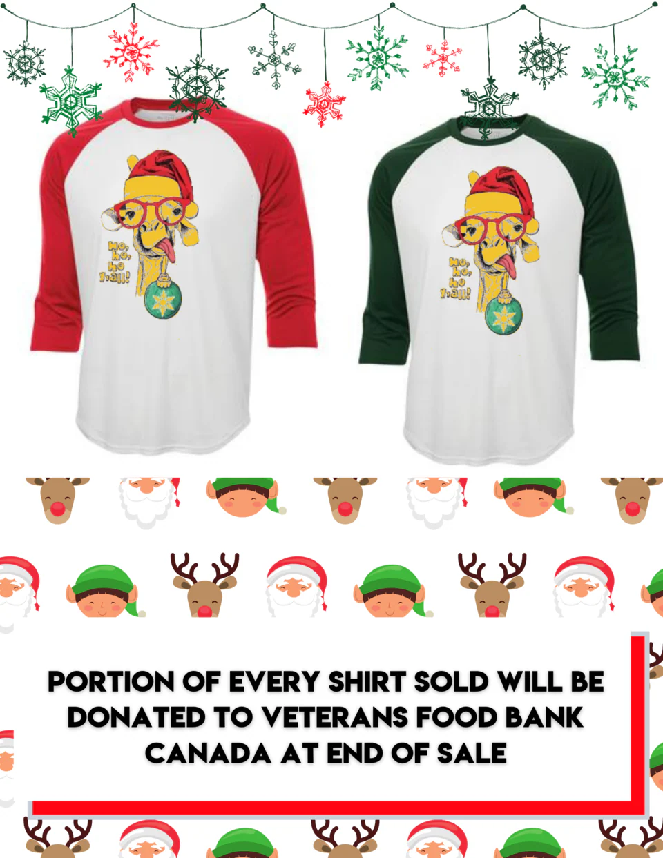 Smash it Sports Canada 2020 Christmas Collection - Santa Giraffe