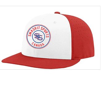 Smash It Sports Canada OLD School Hat by Richardson (PTS30) Red/Red/White-Old School