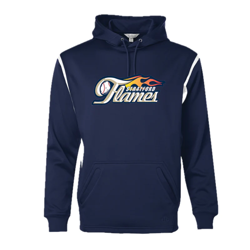 Stratford Flames VarCity Fleece Hoodie - Flames-Varcity-San-F2201 - Image 3