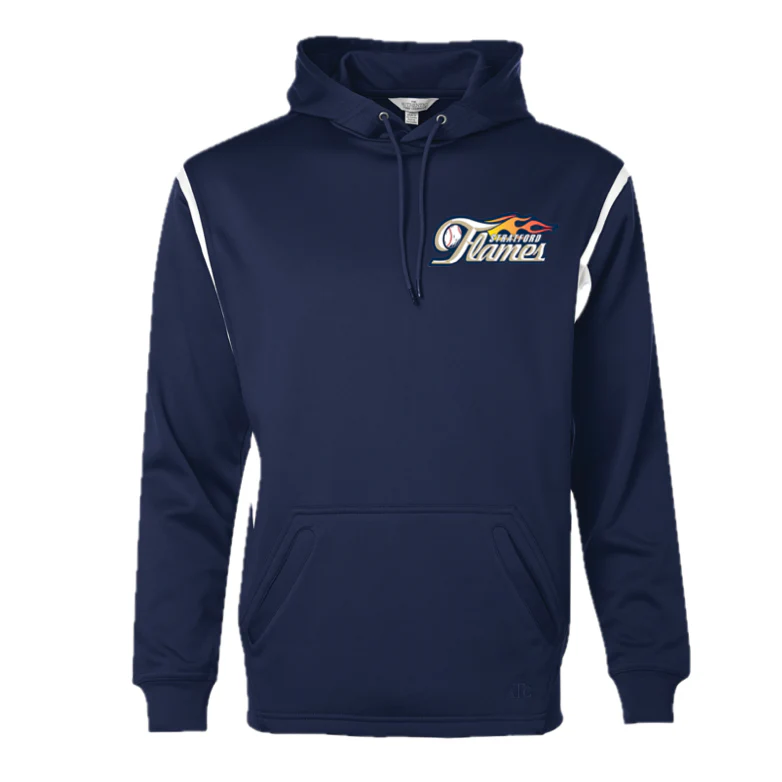 Stratford Flames VarCity Fleece Hoodie - Flames-Varcity-San-F2201 - Image 4